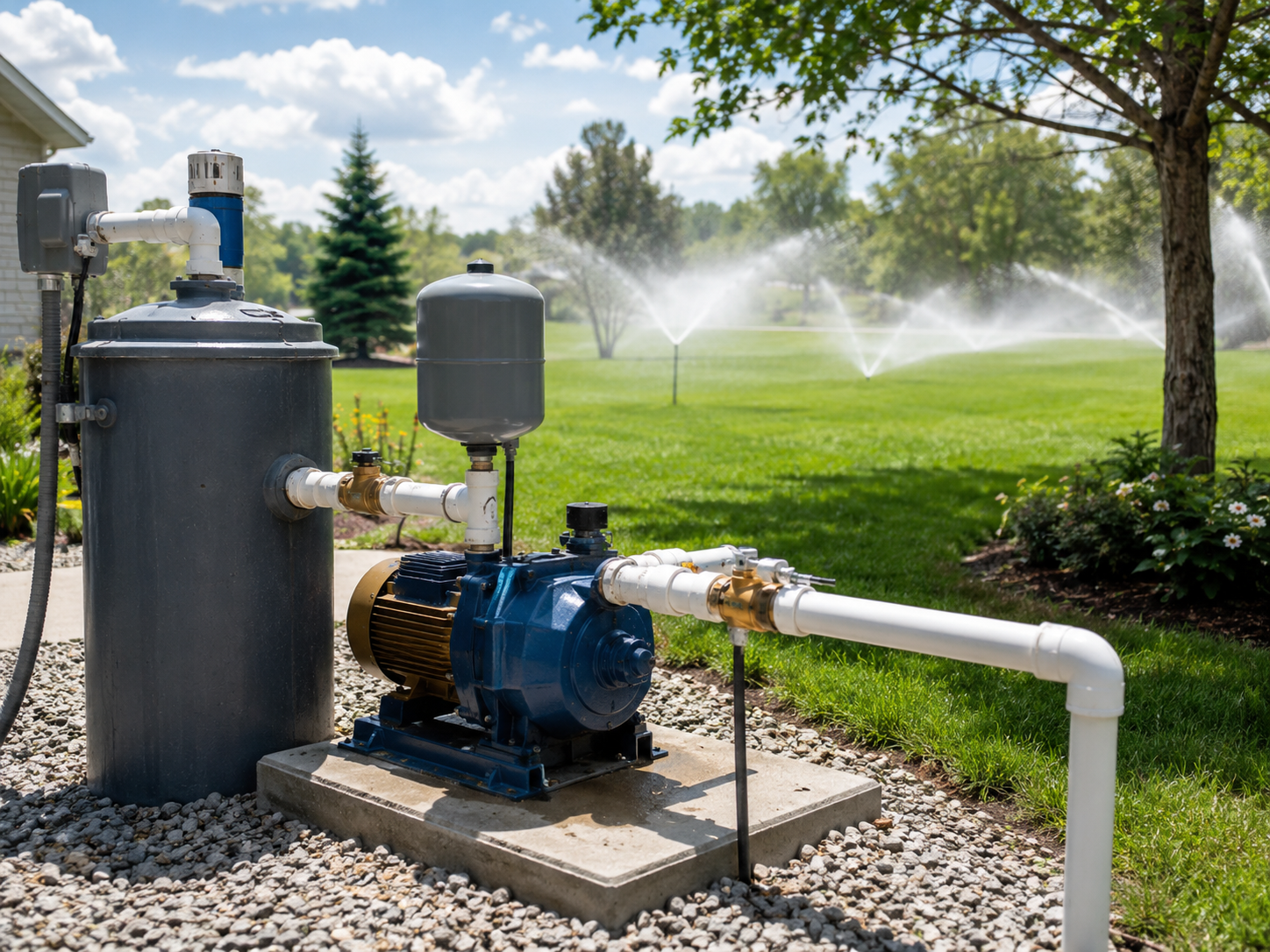 Well-fed irrigation pump system on the Treasure Coast